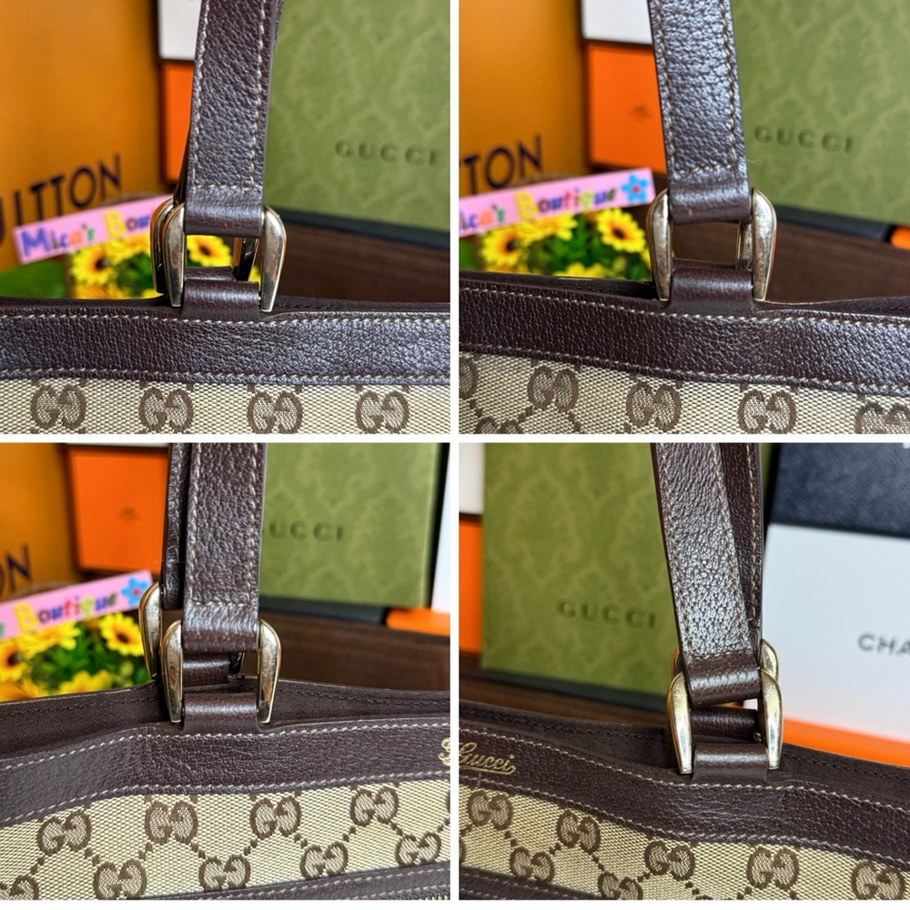 Auth GUCCI Preowned  EUC with COA GG Canvas Abby Tote Bag - Picture 14 of 17